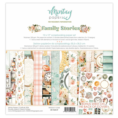 Mintay - Family Stories - 12x12 Paper Set