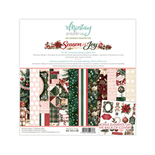 Mintay - Season of Joy - 8x8 Paper Pad