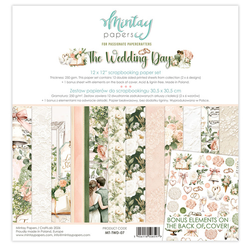 Mintay - The Wedding Day - 12x12 Paper Set