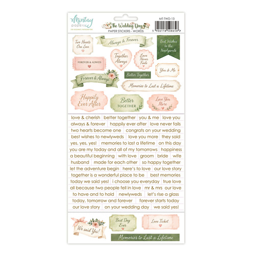 Mintay - The Wedding Day - Stickers - Words