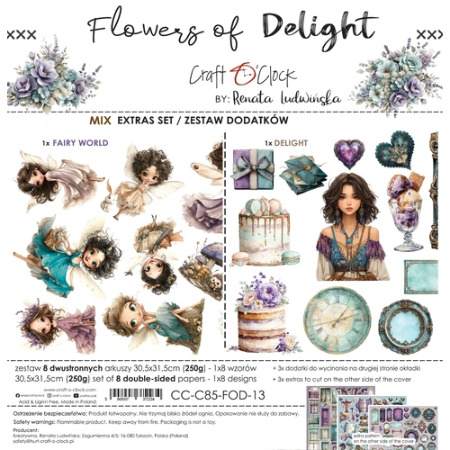 Craft O'Clock - Flowers of Delight - Extras Set 3 Mixed