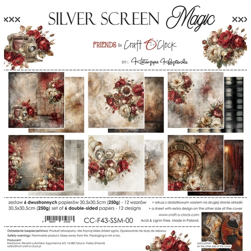 Craft O'Clock - Silver Screen - 12x12 Collection Pack