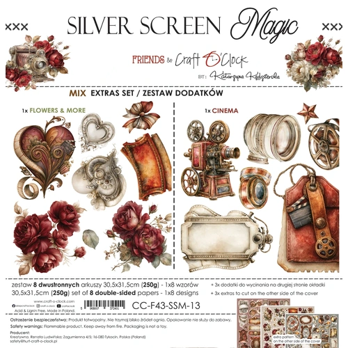 Craft O'Clock - Silver Screen - Extras Set 3 Mixed