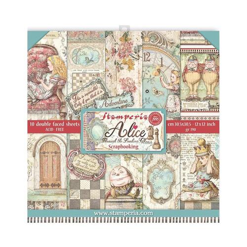 Stamperia - Alice Through The Looking Glass - 12x12 Paper Pad