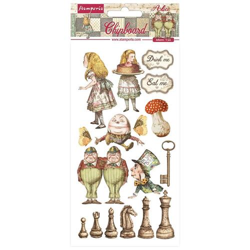 Stamperia - Alice Through The Looking Glass - Chipboard