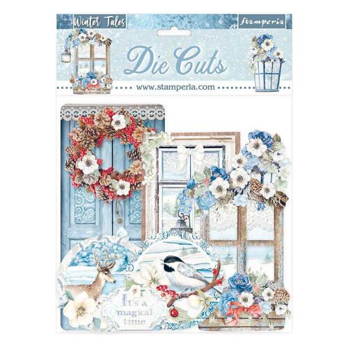 Stamperia - Winter Tales - Die Cuts - Quotes & Labels