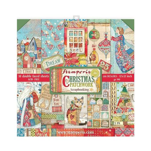 Stamperia - Christmas Patchwork - 12x12 Paper Pad