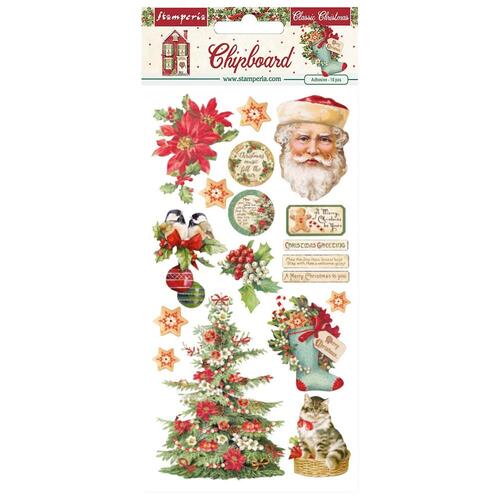 Stamperia - Classic Christmas - Chipboard