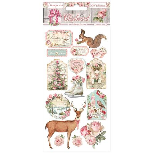 Stamperia - Pink Christmas - Chipboard