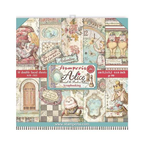 Stamperia - Alice Through The Looking Glass - 6x6 Paper Pad