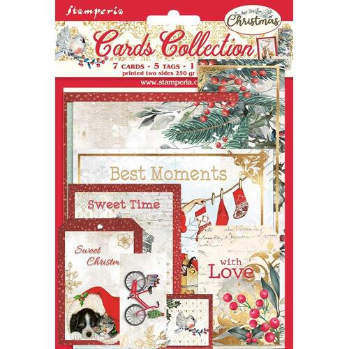 Stamperia - Romantic Christmas - Cards Collection