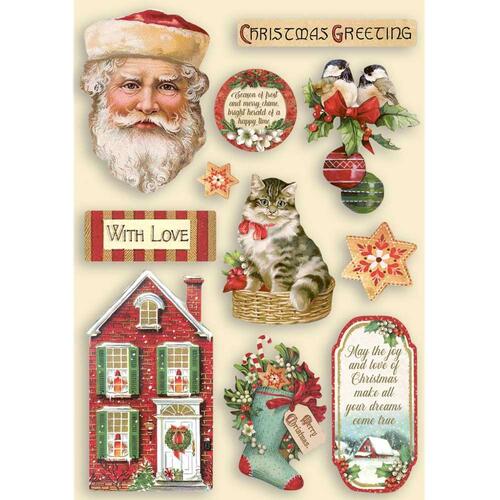 Stamperia - Classic Christmas - A5 Wooden Shapes