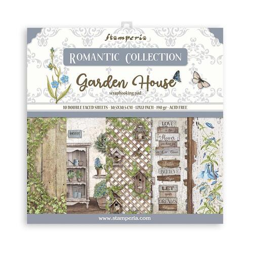 Stamperia - Romantic "Garden House" - 12x12 Paper Pad
