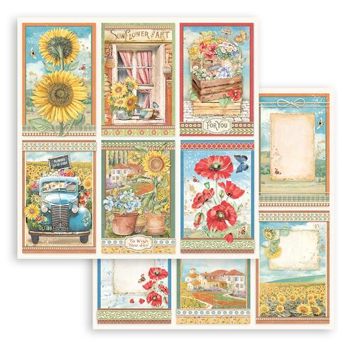 Stamperia - Sunflower Art - 6 Cards