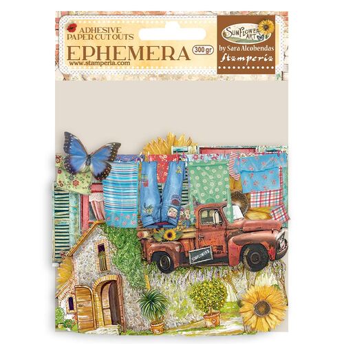 Stamperia - Sunflower Art - Elements And Sunflowers - Ephemera