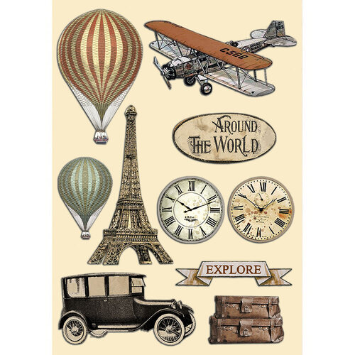 Stamperia - Around the World - A5 Wooden Shapes