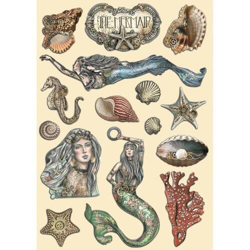 Stamperia - Songs Of The Sea The Mermaid - A5 Wooden Shapes