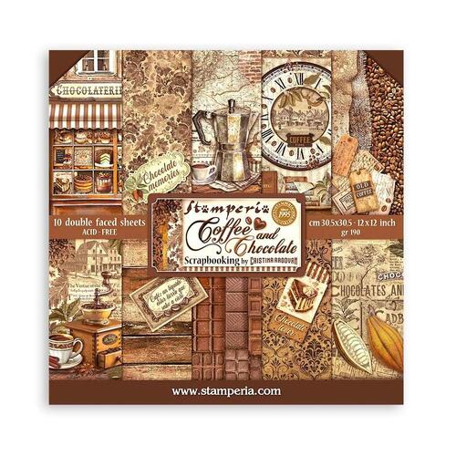 Stamperia - Coffee And Chocolate - 12x12 Paper Pad
