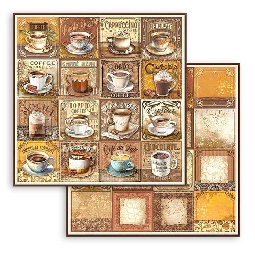 Stamperia - Coffee And Chocolate - Tags With Cups