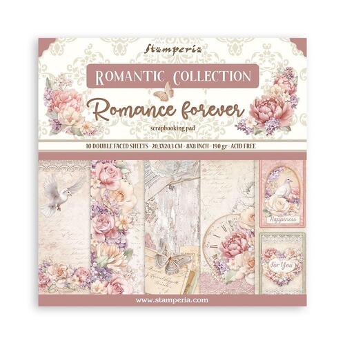 Stamperia - Romance Forever - 8x8 Paper Pad