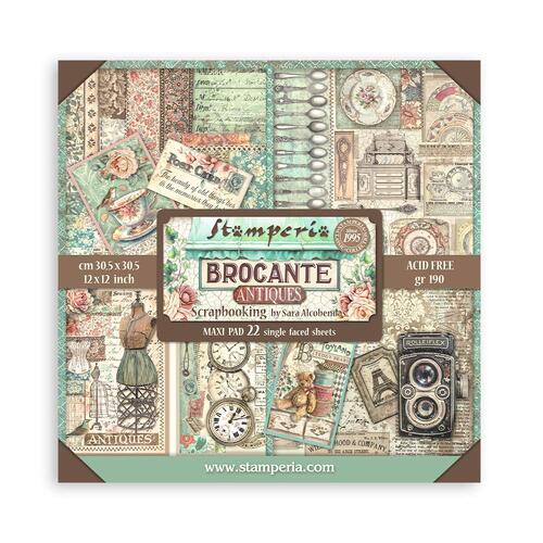 Stamperia - Brocante Anyiques Maxi - 12x12 Paper Pad