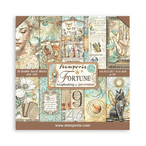 Stamperia - Fortune - 8x8 Paper Pad