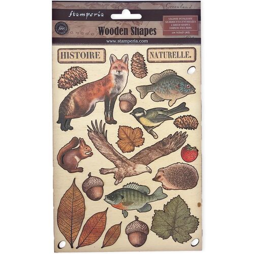 Stamperia - Forest - A5 Wooden Shapes