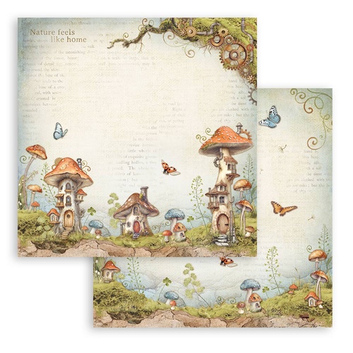 Stamperia - Hidden Grove - Mushroom Houses