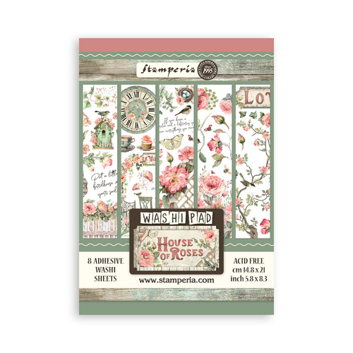 Stamperia - House of Roses - A5 Washi Pad