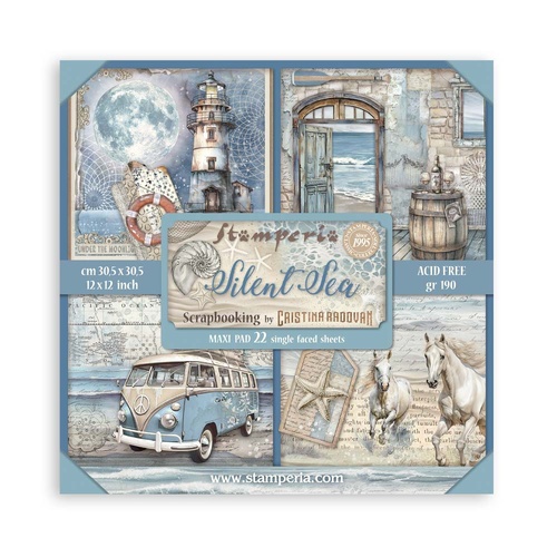 Stamperia - Silent Sea Maxi - 12x12 Paper Pad