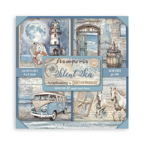 Stamperia - Silent Sea Maxi - 8x8 Paper Pad