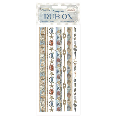 Stamperia - Silent Sea Stripes - Rub On