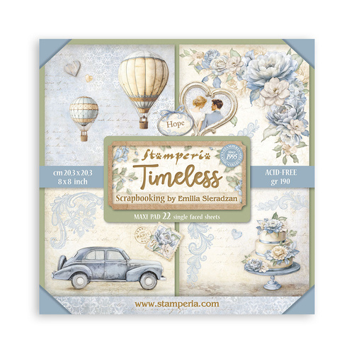 Stamperia - Timeless Maxi - 8x8 Paper Pad