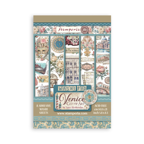 Stamperia - Venice City of Art- A5 Washi Pad