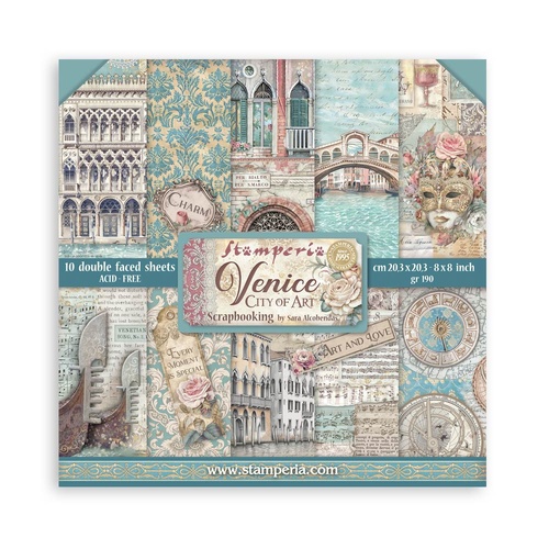 Stamperia - Venice City of Art - 8x8 Paper Pad