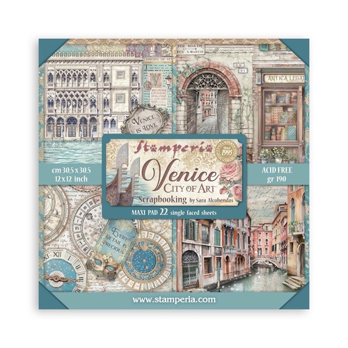 Stamperia - Venice City of Art Maxi - 12x12 Paper Pad