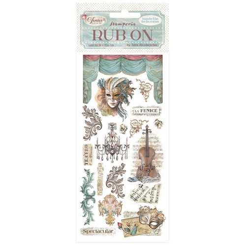 Stamperia -Venice City of Art Masks - Rub On
