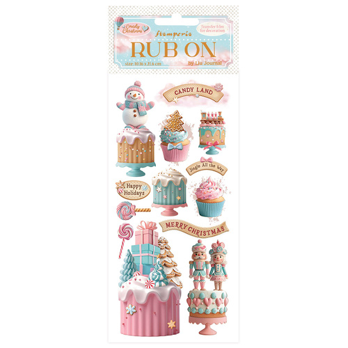 Stamperia - Candy Christmas Cakes - Rub On