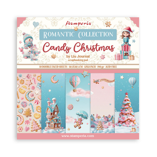Stamperia - Candy Christmas - 12x12 Paper Pad
