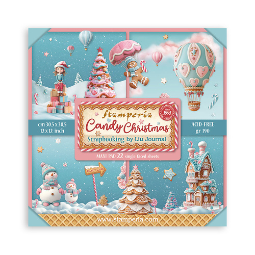 Stamperia - Candy Christmas Maxi - 12x12 Paper Pad