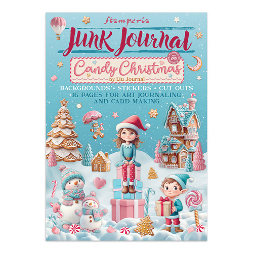 Stamperia - Candy Christmas - Junk journal stickers, cut-outs, backgrounds