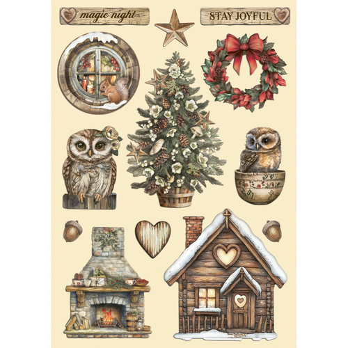 Stamperia - The Owl's House - A5 Wooden Shapes