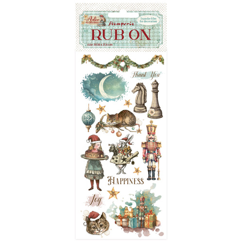 Stamperia - Alice in Christmas Happiness - Rub On