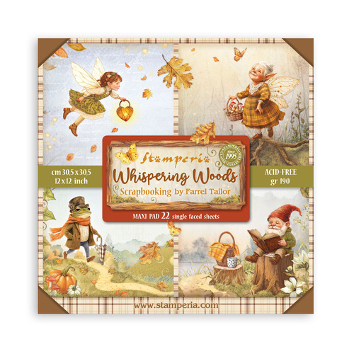 Stamperia - Whispering Woods Maxi - 12x12 Paper Pad