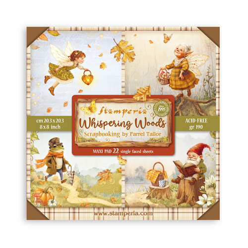 Stamperia - Whispering Woods Maxi - 8x8 Paper Pad