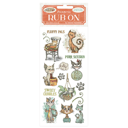 Stamperia - Furry Friends - Cat Rub On