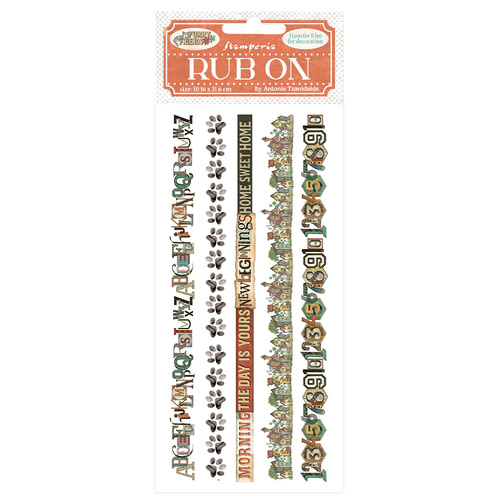 Stamperia - Furry Friends - Stripes Rub On