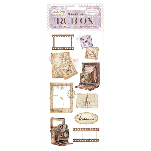 Stamperia - Quiet Days - Vintage Photography Rub On