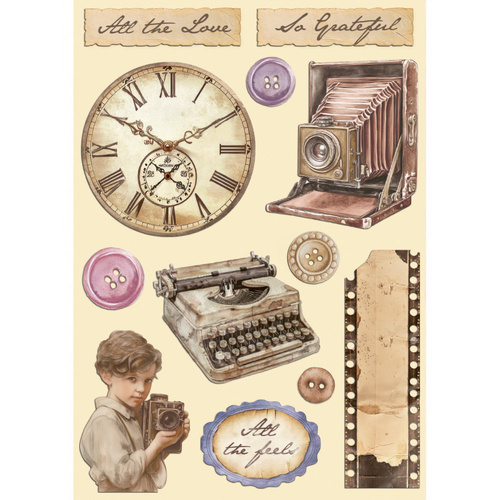 Stamperia - Quiet Days - A5 Wooden Shapes