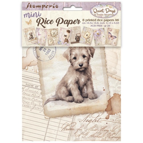 Stamperia - Quiet Days -Mini Rice paper A6 8 sheets